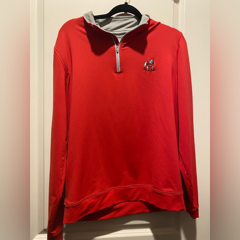 Georgia Bulldogs UGA Peter Millar 3/4 zip pullover